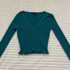 Size S | Button front lace cardigan | FOREVER 21